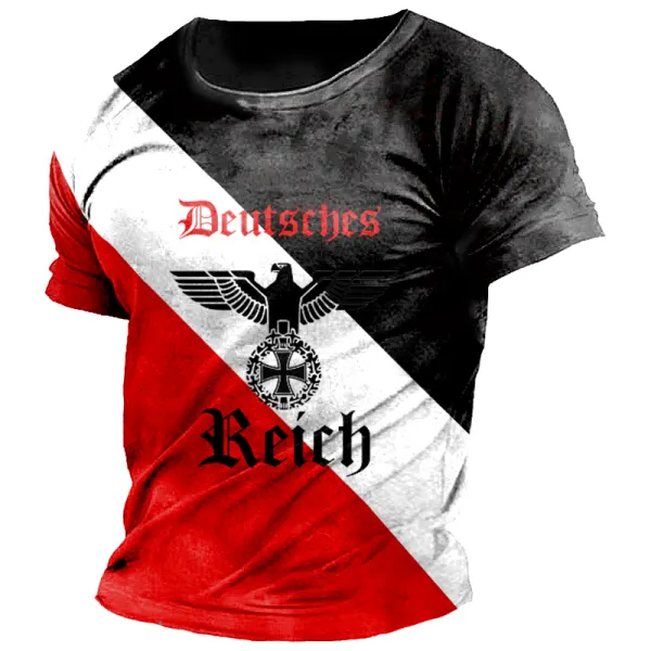 Men's Germany Deutsche Herren Print Short Sleeve T-shirt - Cotosen.com