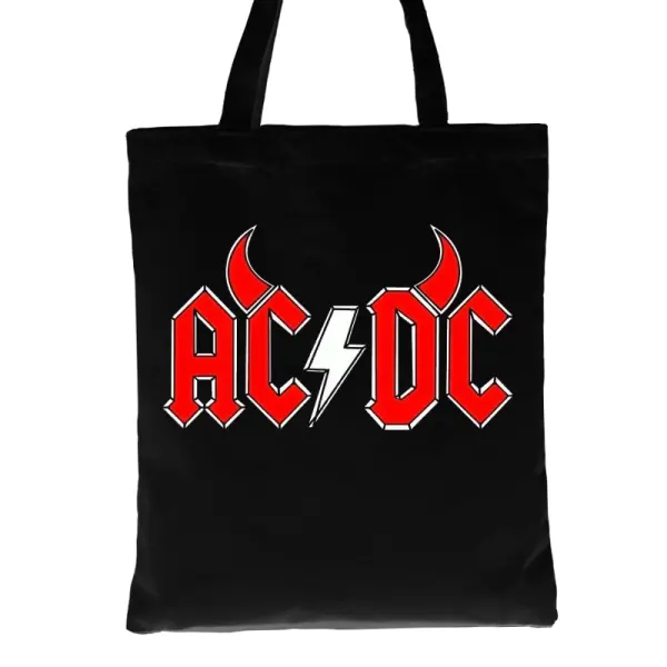 ACDC Rock Punk Casual Tote Bag Canvas Bag - Cotosen.com