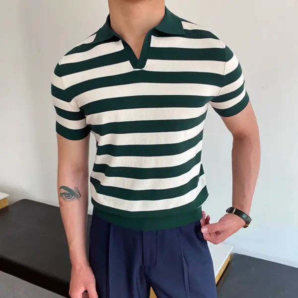 Gentleman classic knit polo shirt - Fineesa.chimpone.com 