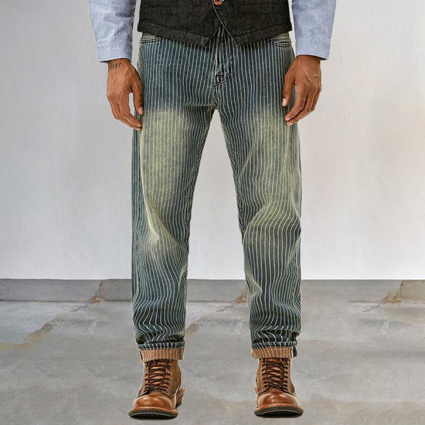 Mens retro striped jeans - menilyshop.com