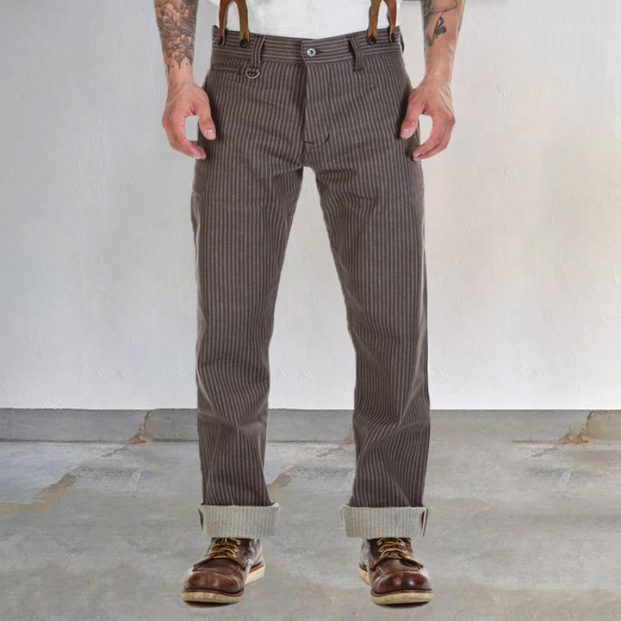 

Men's Fashion Striped Casual Pants