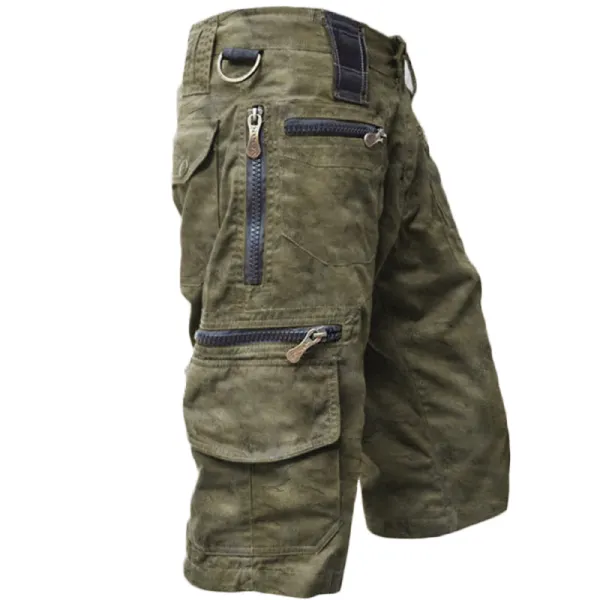 Mens outdoor tactical retro casual denim shorts - Styletaken.chimpone.com 