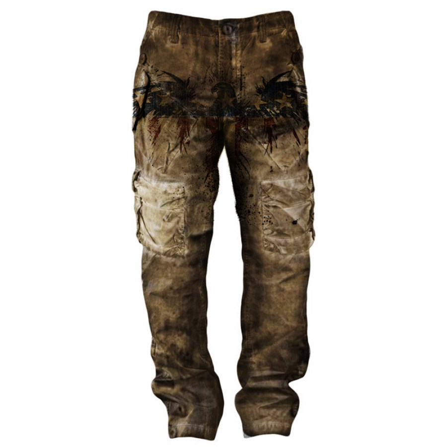 

Mens training retro wash and distressed denim trousers