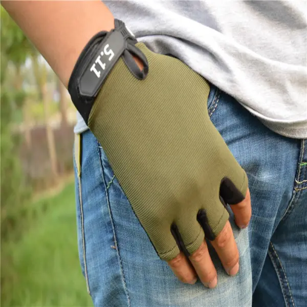 Half-finger Gloves Men And Women Tactical Outdoor Riding Wear-resistant Non-slip Training Driving Gloves Sports Mountaineering Fighting Fitness - Styletaken.chimpone.com 