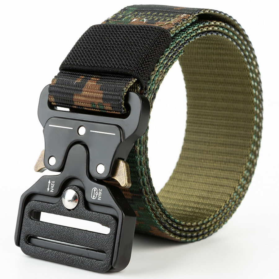 

3.8cm Mountaineering Camping Multifunctional Military Training Belt Cobra Buckle Nylon Tactical Belt Customizable Printing