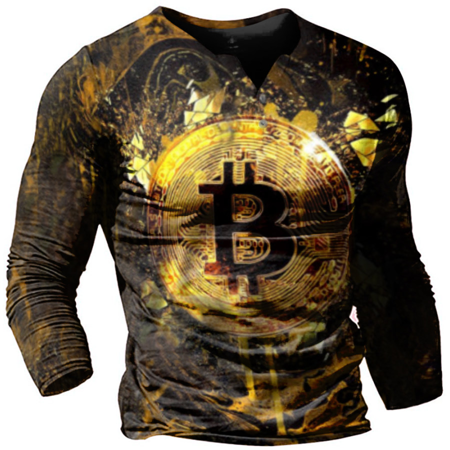 

Bitcoin print tactical long-sleeved T-shirt