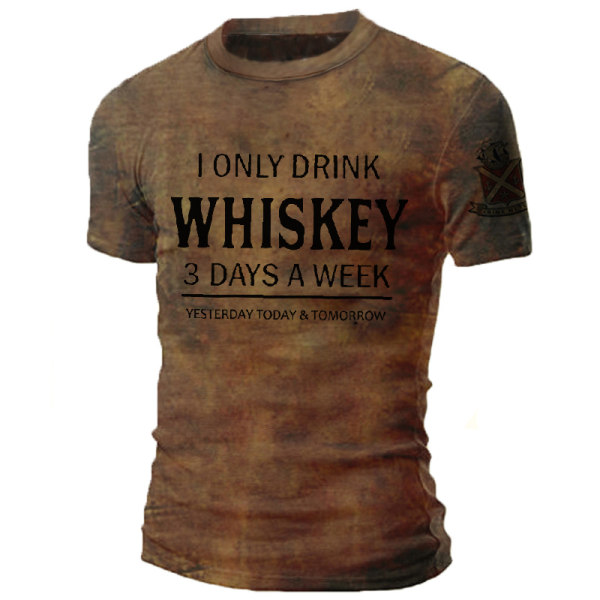 Only drink. Старый мужчина в футболке