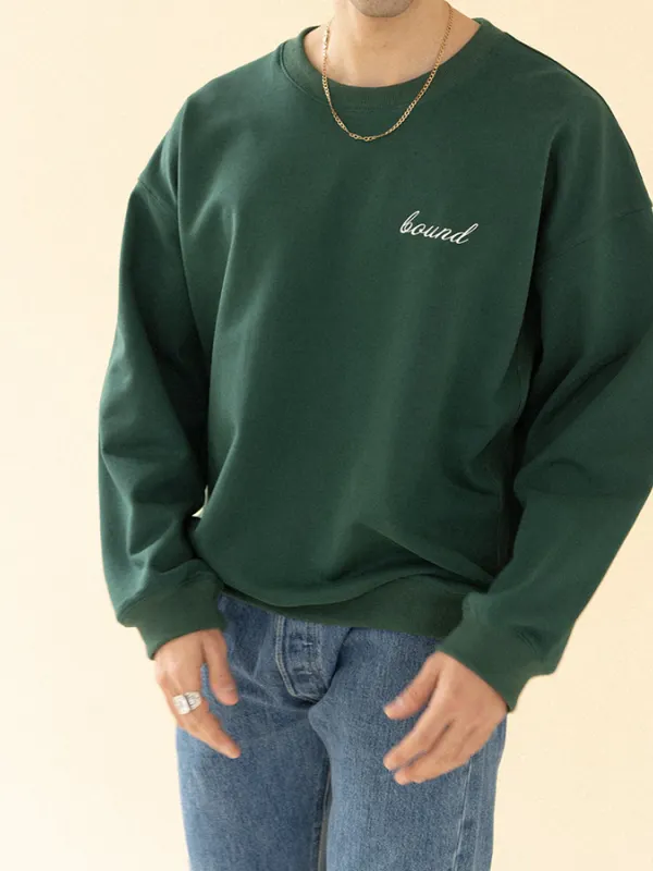 Green Fashion Modern Casual Long Sleeve Sweatshirt - Oasisjoy.com 