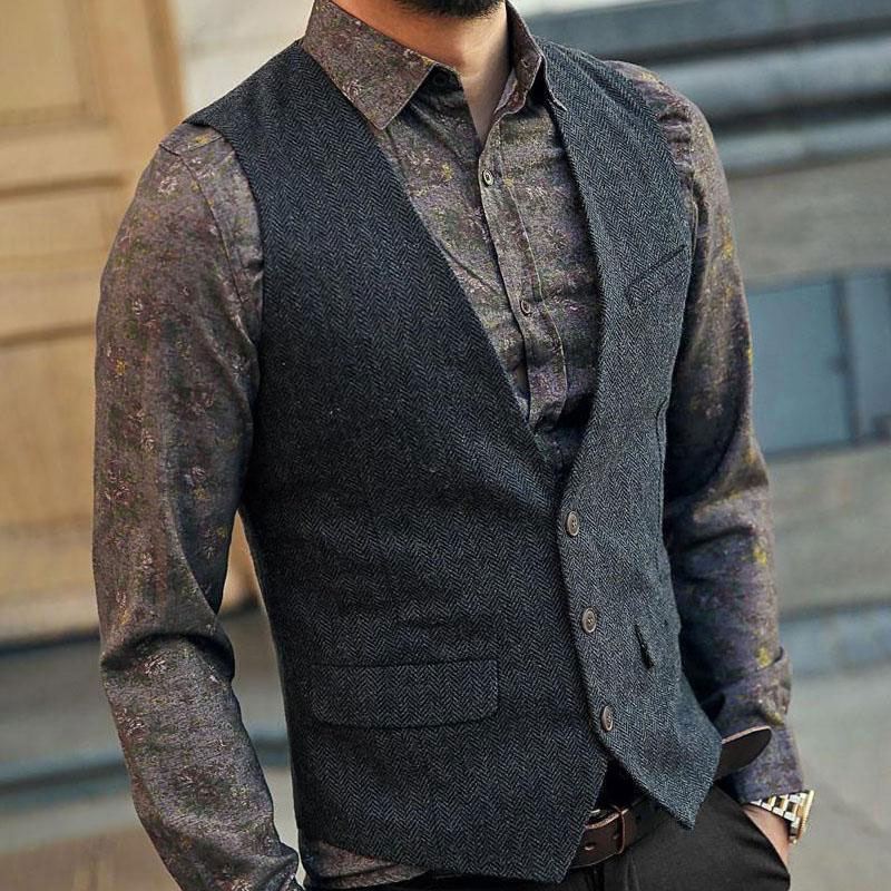 Retro Solid Color Vest