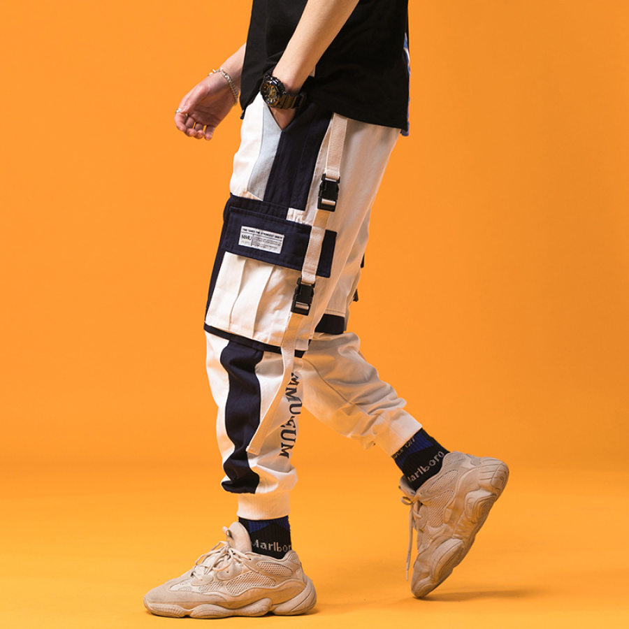 

Fashion Casual Stitching Overalls