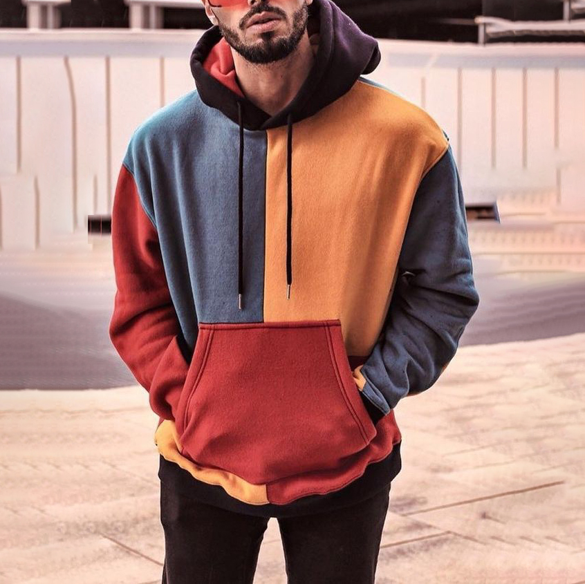 Mens Vintage Basic Long Sleeve Sweatshirt