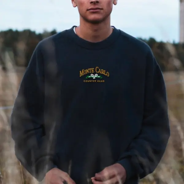 Männer Vintage Fashion Country einfaches lässiges Unisex-Sweatshirt - Faciway.com 