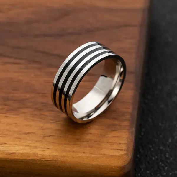 Stainless Steel Men's Drip Ring Simple Fashion Bracelet - Mobivivi.com 