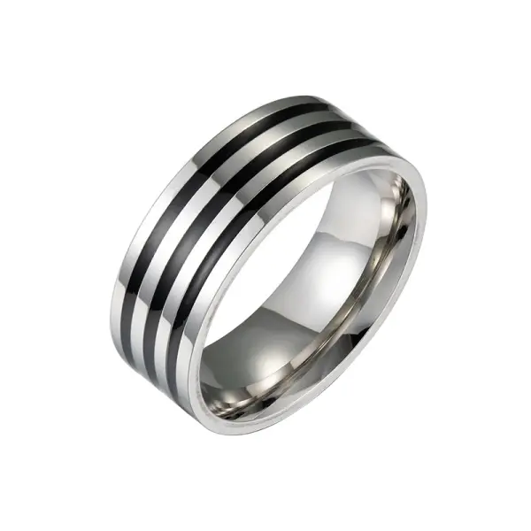 Stainless Steel Men's Drip Ring Simple Fashion Bracelet - Yiyistories.com 