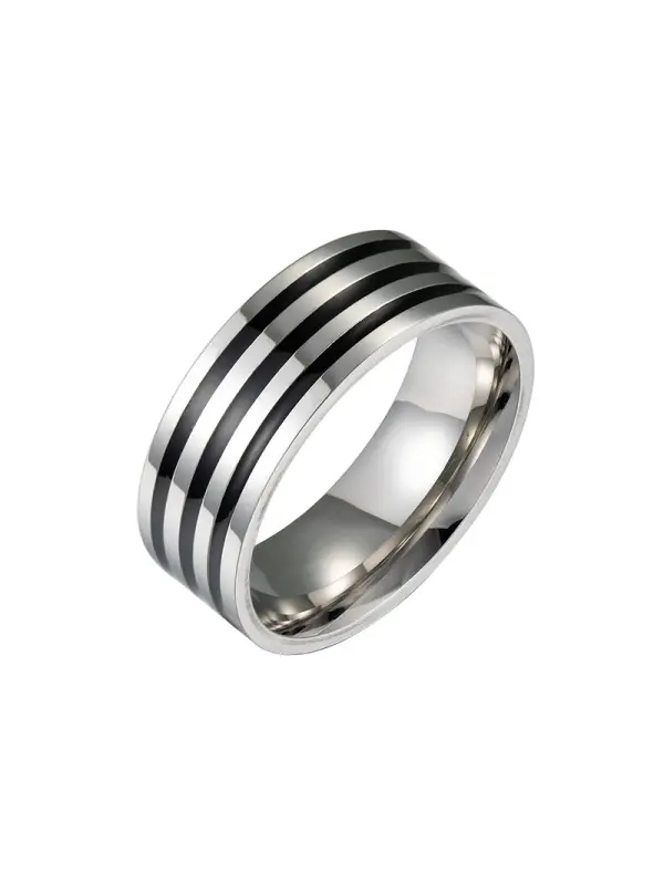 Stainless Steel Men's Drip Ring Simple Fashion Bracelet - Fashionmia.chimpone.com 