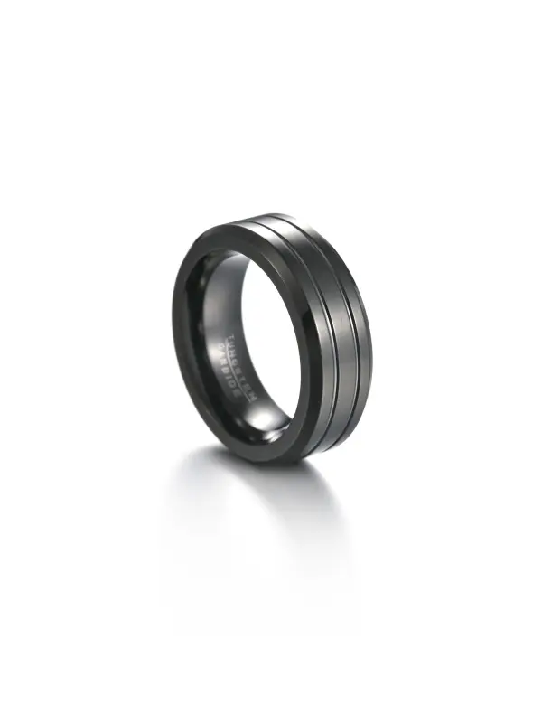 Simple Tungsten Steel Ring Temperament Men's Tungsten Gold Ring - Fashionmia.chimpone.com 