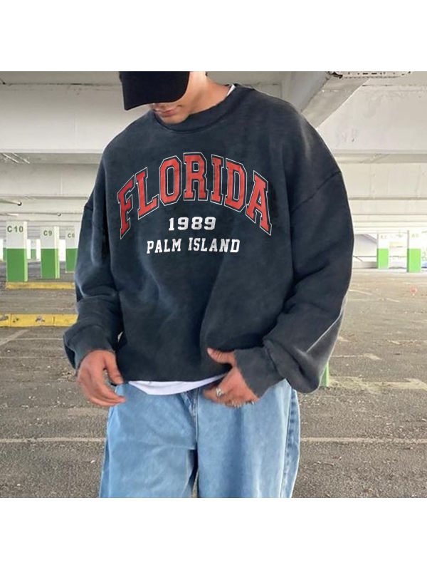 Retro Men's Florida Casual Print Sweatshirt - Holawiki.com 