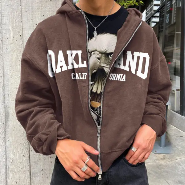 Retro Men's MALIBU Zip Hoodie Jacket - Faciway.com 