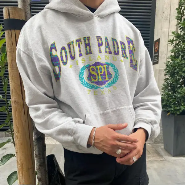 Retro men's southpa'da print hoodie - Woolmind.com 