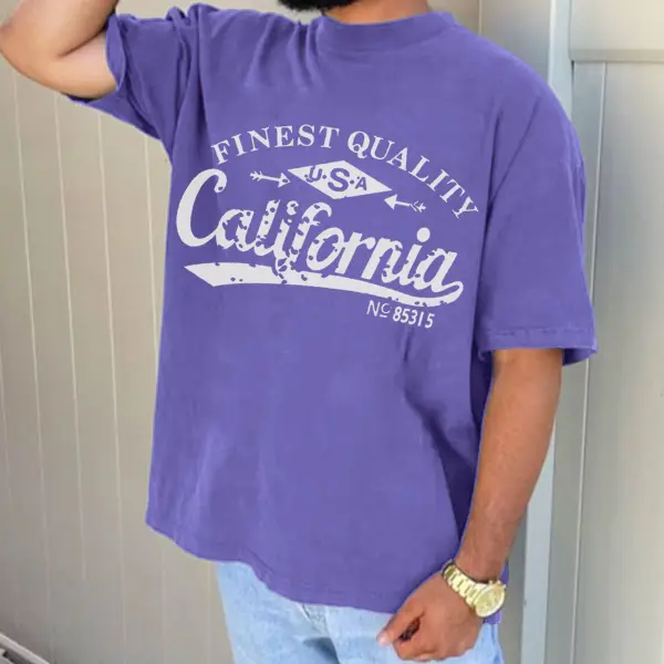 Übergroßes California Retro-T-Shirt - Faciway.com 