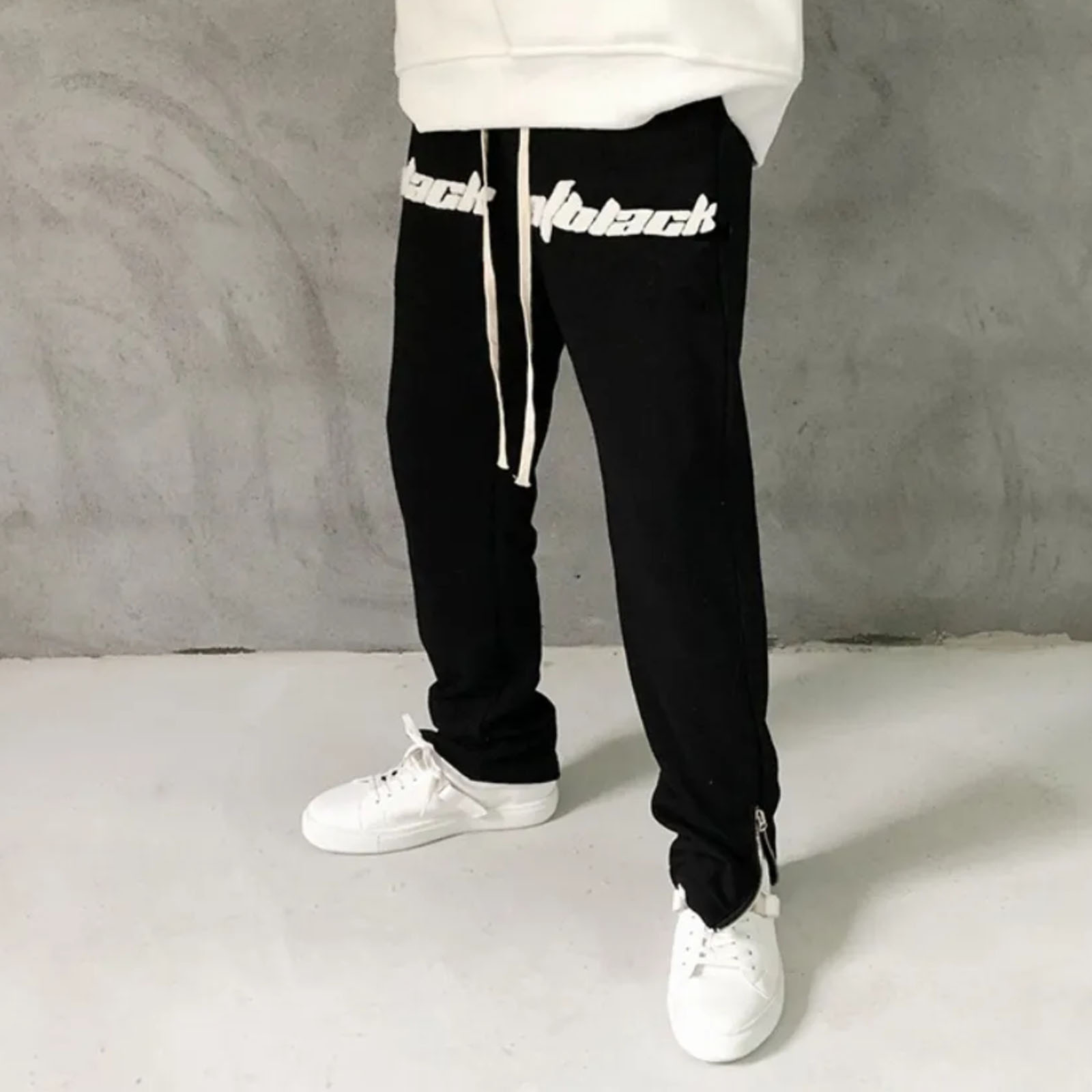 Unisex Casual Lettering Straight Lounge Pants