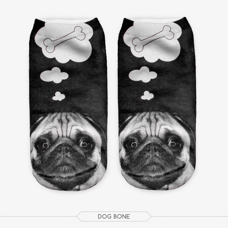 Unisex 3D Dog Print Socks
