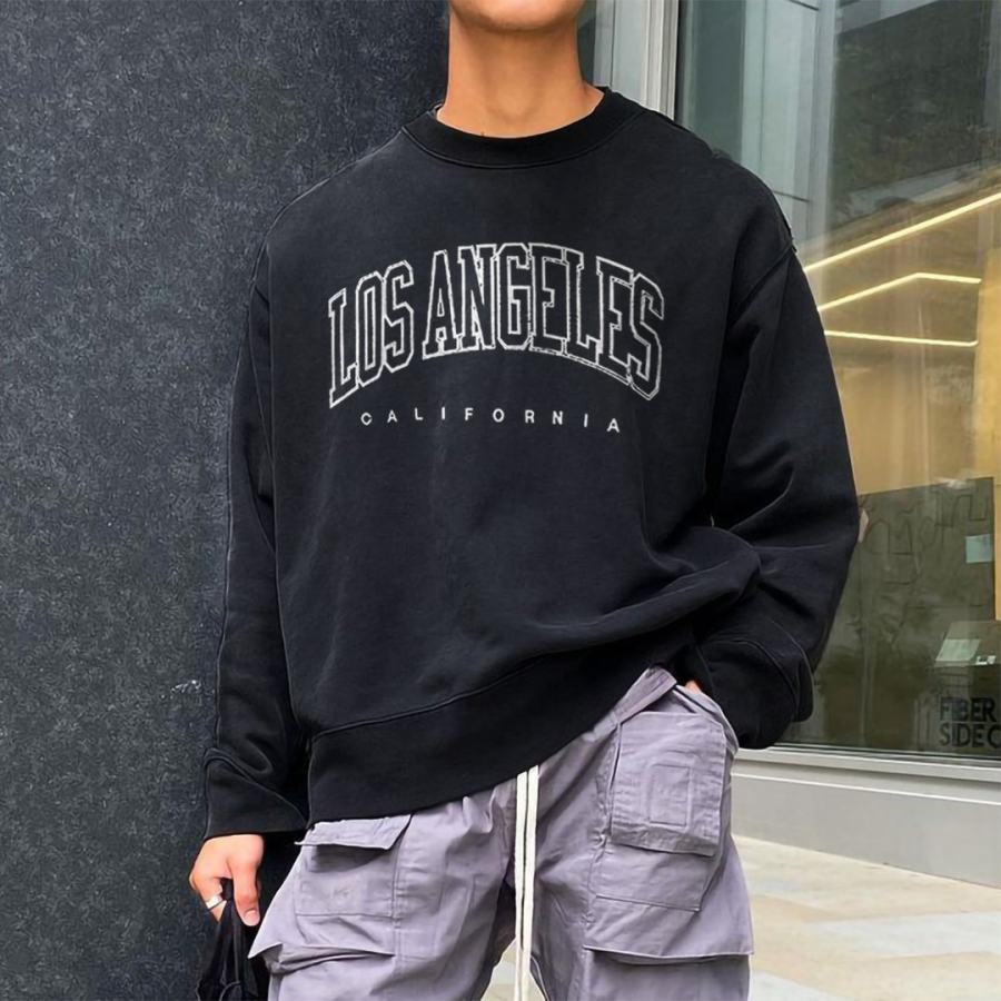 

Men's Retro Los Angeles Oversized Sweatshirt
