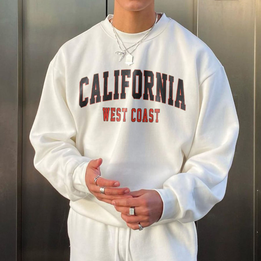 Men's Retro California Oversized Sweatshirt