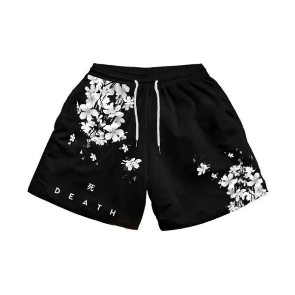 Cherry Blossoms Mesh Shorts - Faciway.com 