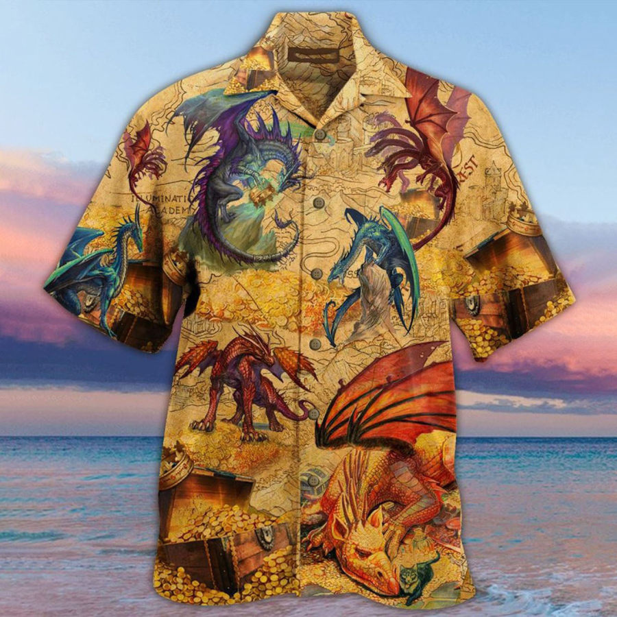 

Men's Dinosaur Beach Short Sleeve Shirt
