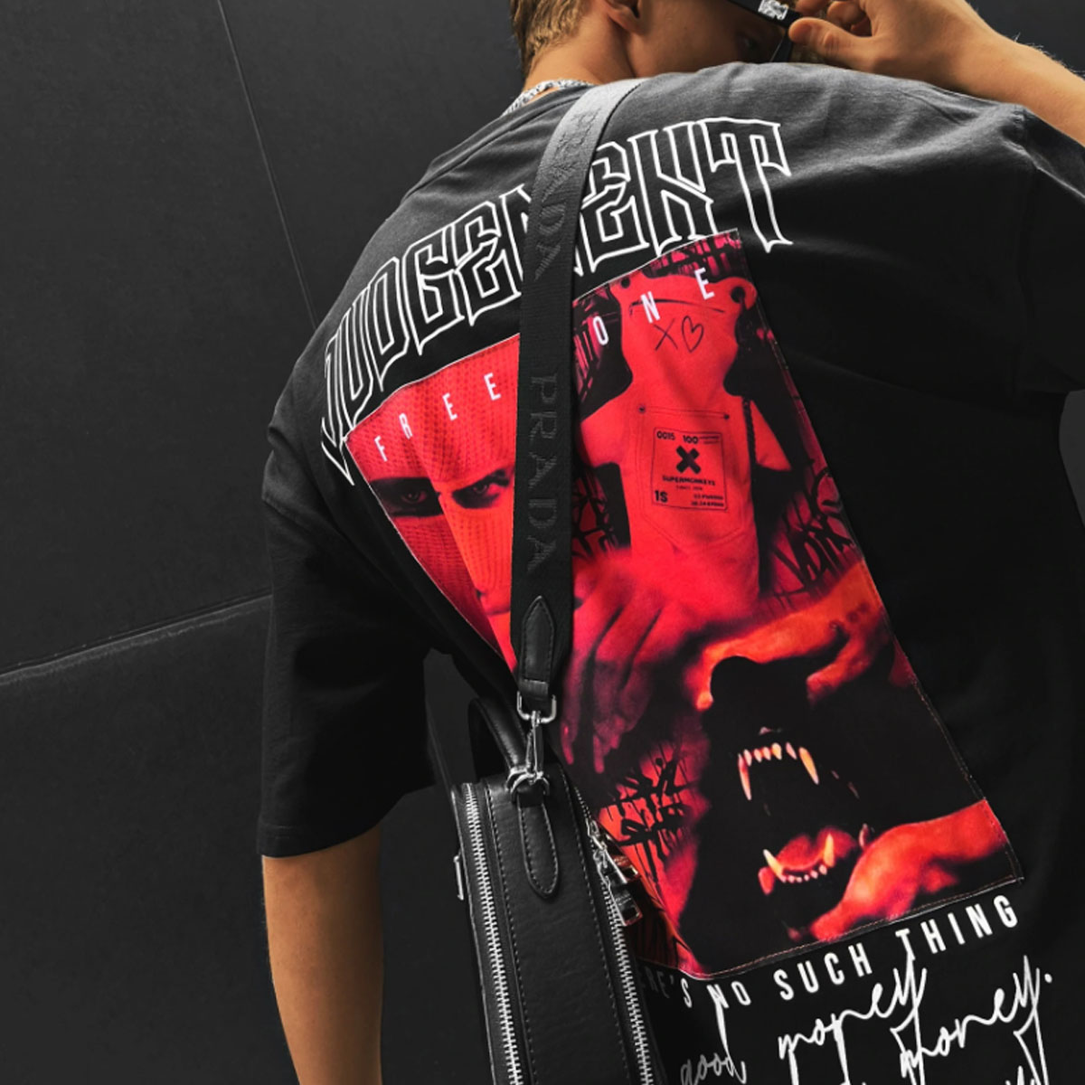 Men's Oversized Fashion Print T Shirt