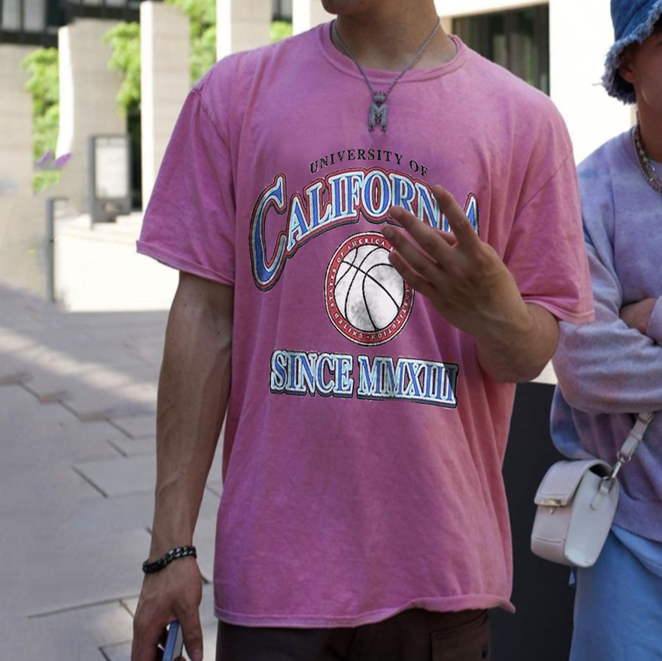 Retro Oversized California Men's T shirt