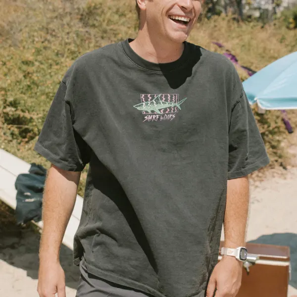 Summer Surf Retro Casual Tee - Faciway.com 