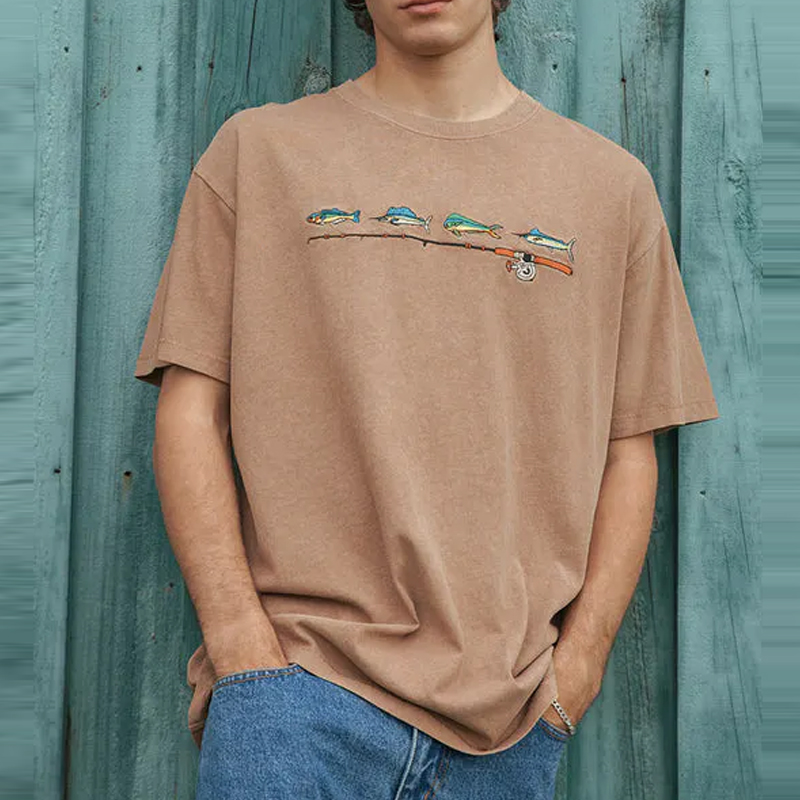 Sharky Feeling Retro Casual Tee