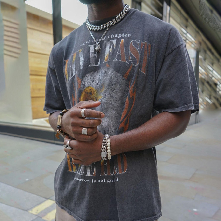 

Retro Oversized Men's Print T-shirt