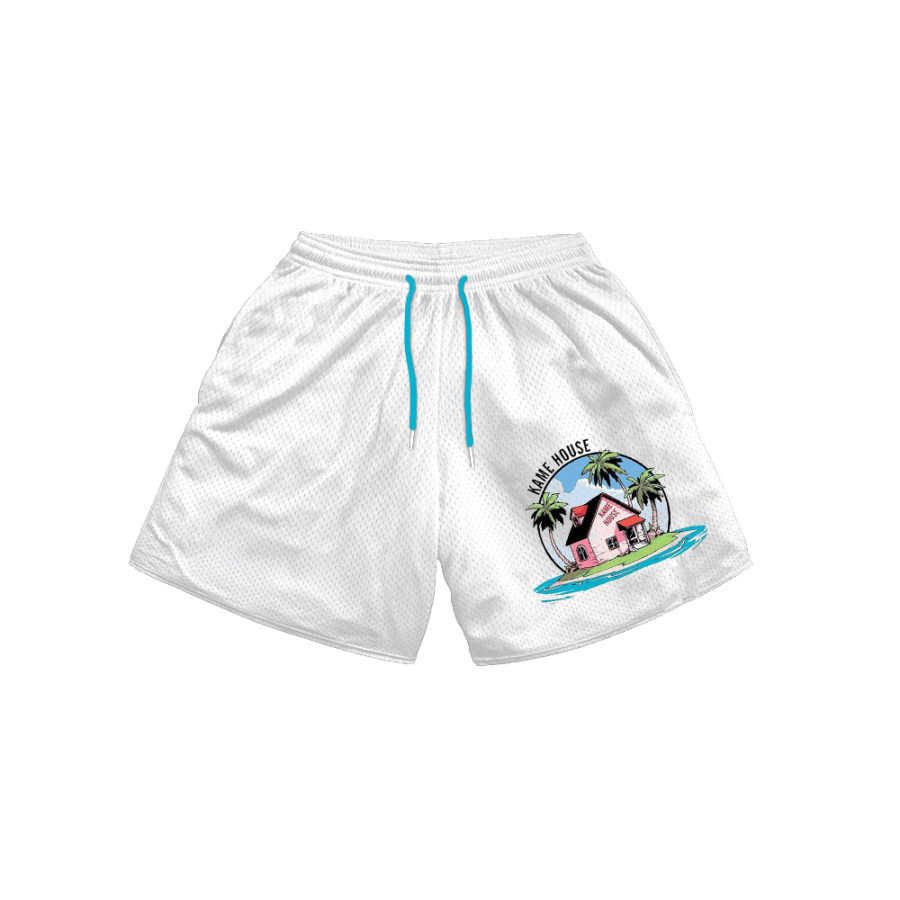 

Men's Casual Drawstring Print Shorts