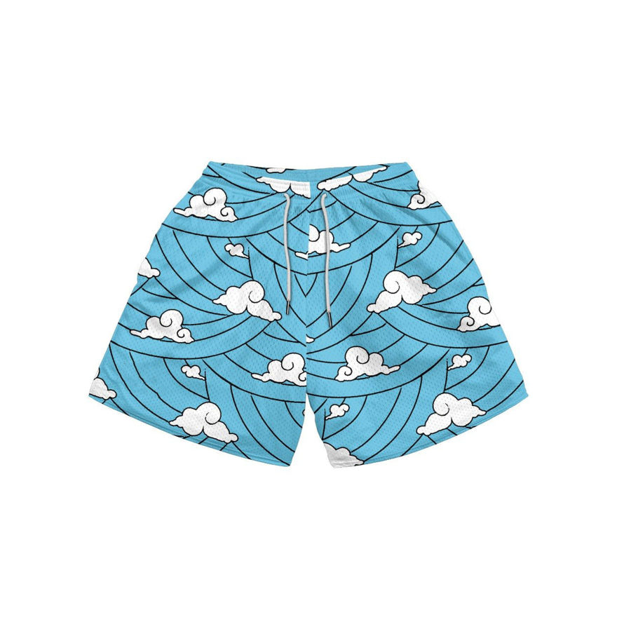 

Men's Casual Print Panel Shorts