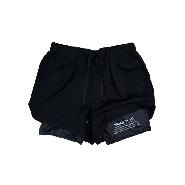 Isaiah 41:10 Performance Shorts - Faciway.com 