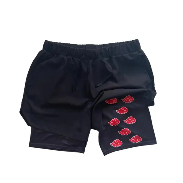 Pantalones Cortos Casuales Con Estampado De Cordón Para Hombre - Faciway.com 