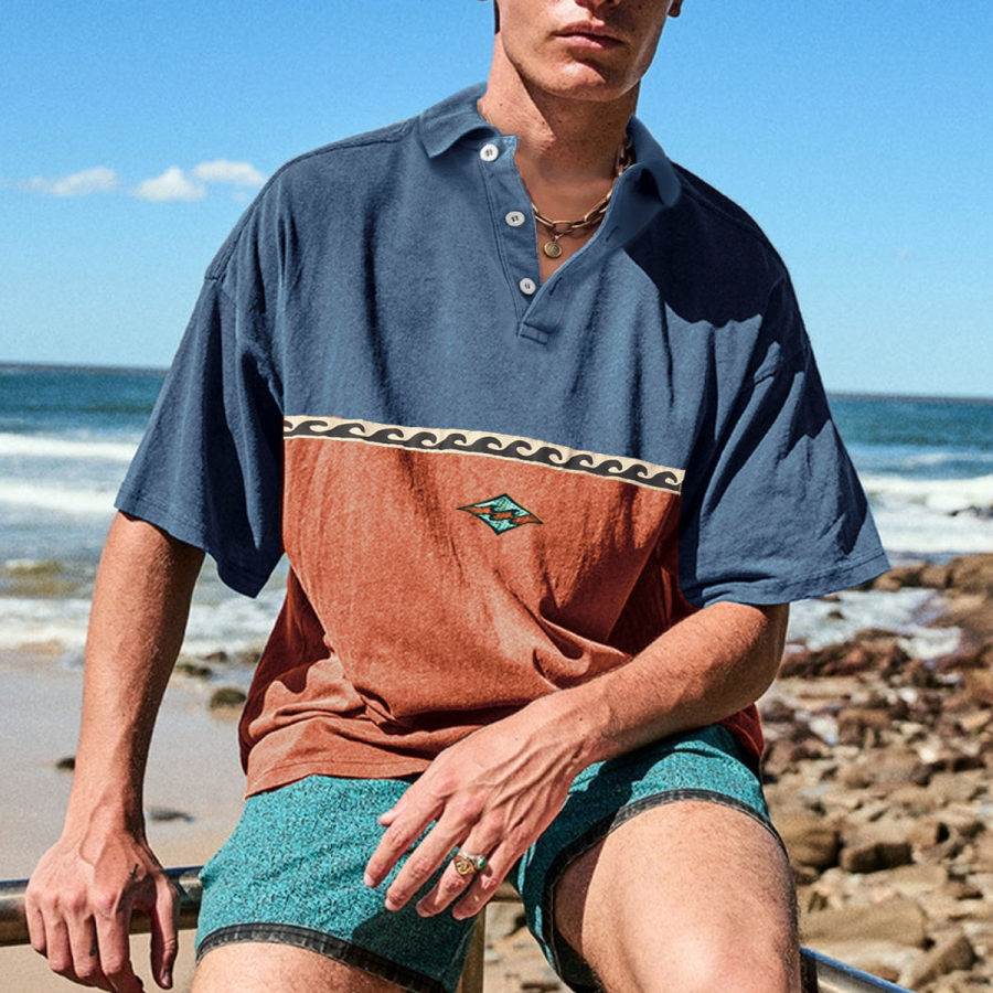 

Men's Vintage Holiday Surf Polo T-Shirt