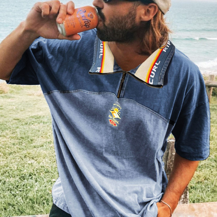 

Men's Vintage Holiday Surf Polo T-Shirt