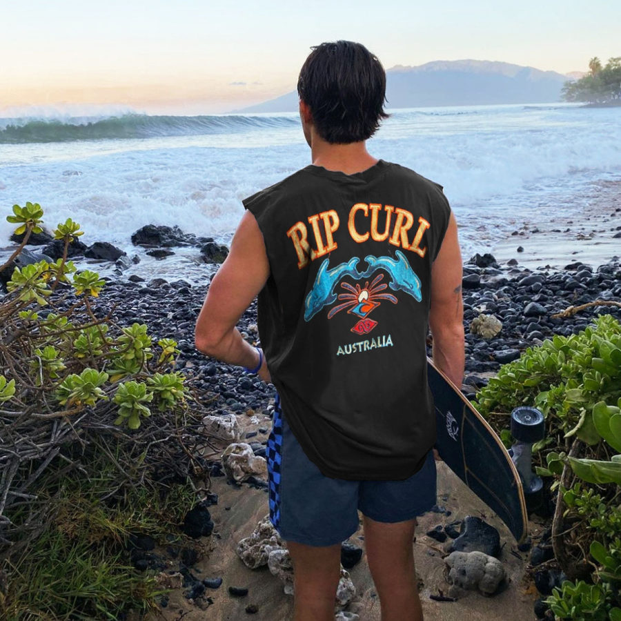 

Men's Vintage Rip Curl Surf Sleeveless Top