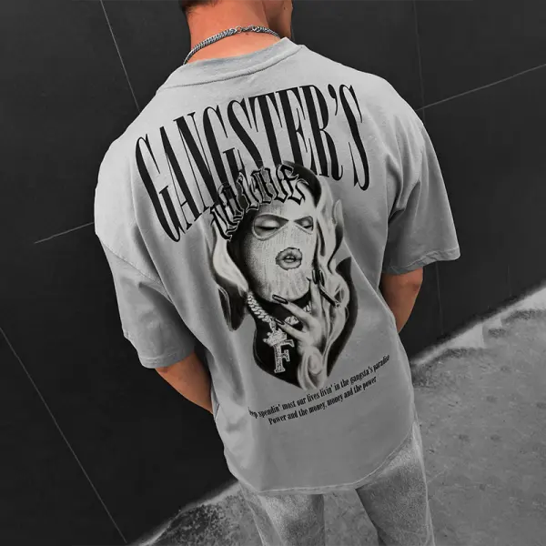 'Gangster's' Oversized T-shirt - Chrisitina.com 