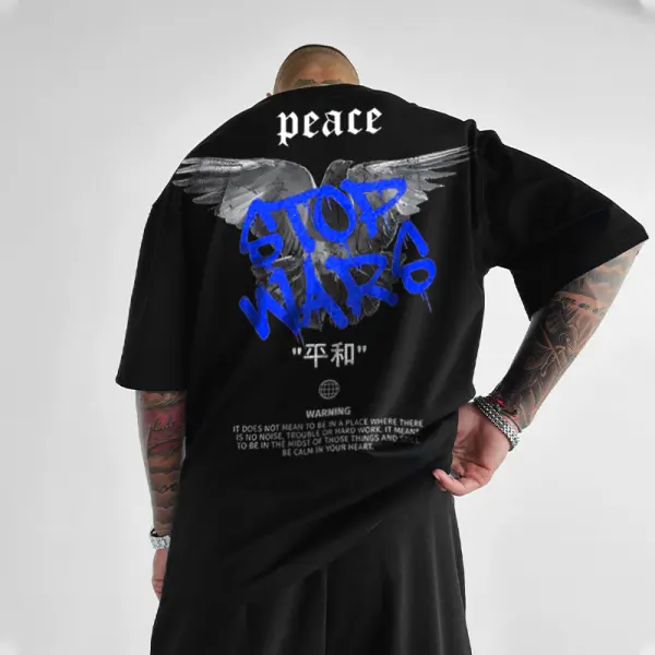 'Peace' Oversized Men's Tee - Faciway.com 