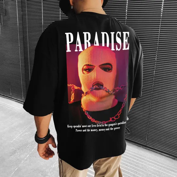Übergroßes Paradies-T-Shirt - Faciway.com 