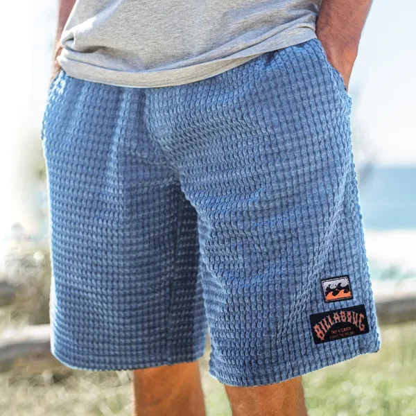 Vintage Men Billabong Print Surf Shorts Vacation Casual Comfortable Beach Shorts - Yiyistories.com 