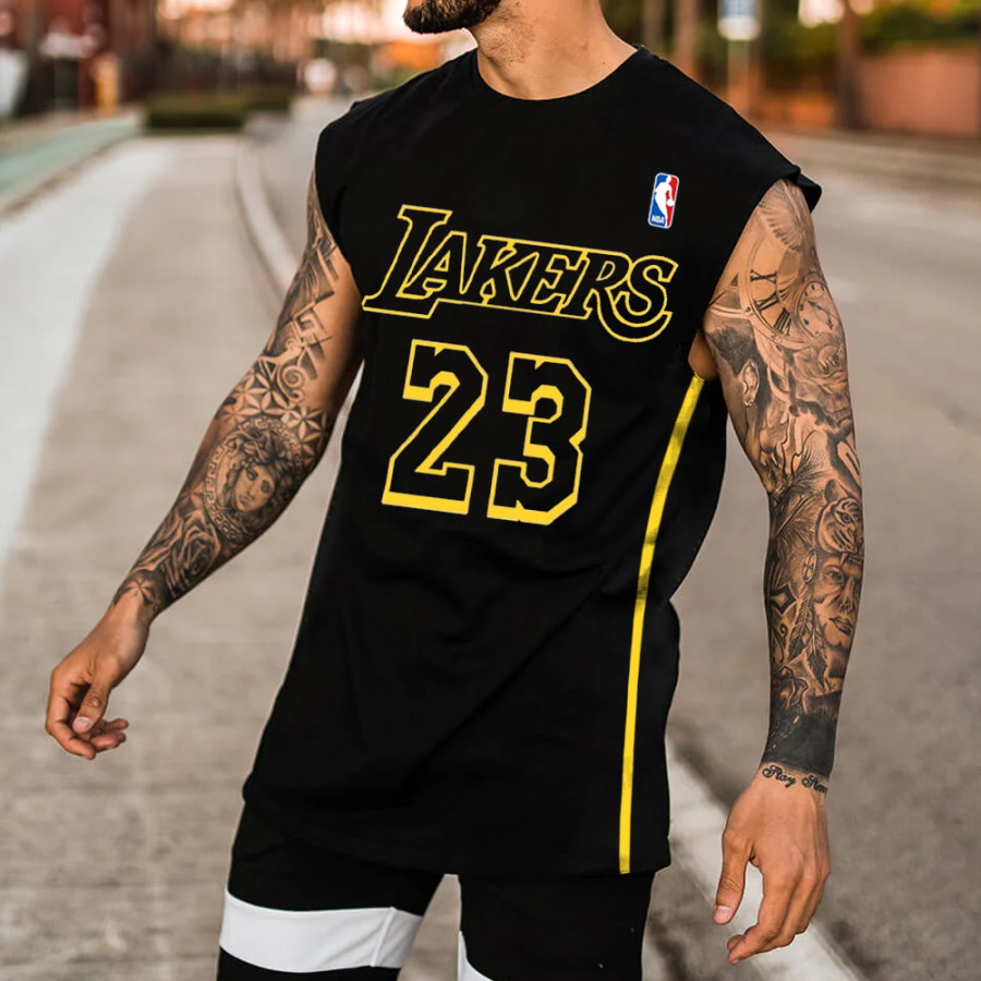 

Chaleco Deportivo Informal Con Estampado De Los Lakers Nba Para Hombre