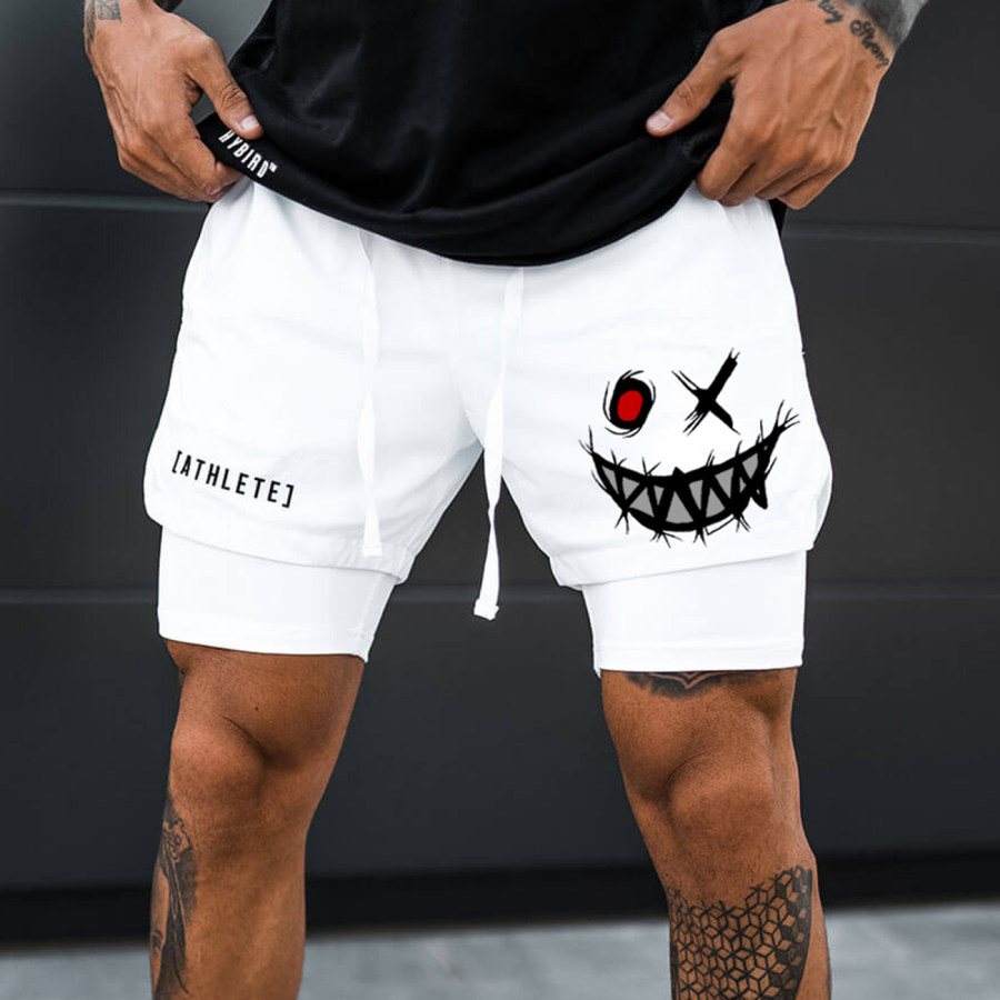 

Men's Smiley Shorts Performance Shorts