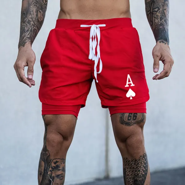 Men's Poker A Shorts Performance Shorts - Chrisitina.com 