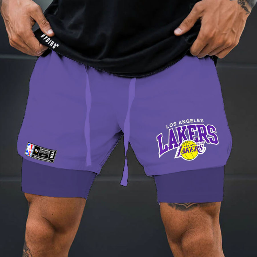 

LAKER NBA Team Mesh-Performance-Shorts Für Herren